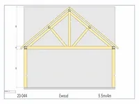 Eiken overkapping 5,5x4 - afbeelding 7 van  21