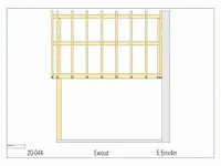 Eiken overkapping 5,5x4 - afbeelding 9 van  21