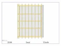 Eiken overkapping 5,5x4m - afbeelding 2 van  21