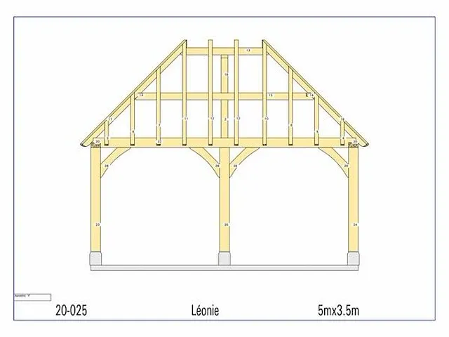 Eiken overkapping 5x3,5 - afbeelding 8 van  19