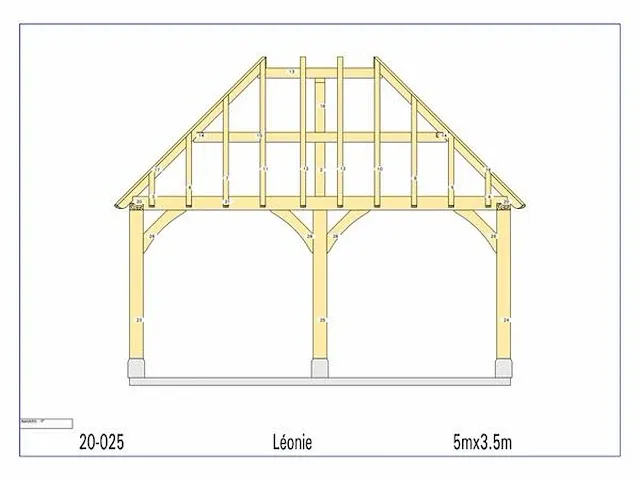 Eiken overkapping 5x3,5 - afbeelding 9 van  19
