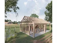 Eiken paardenstal 2 paarden 8x6