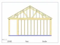 Eiken paardenstal 2 paarden 8x6 - afbeelding 6 van  23