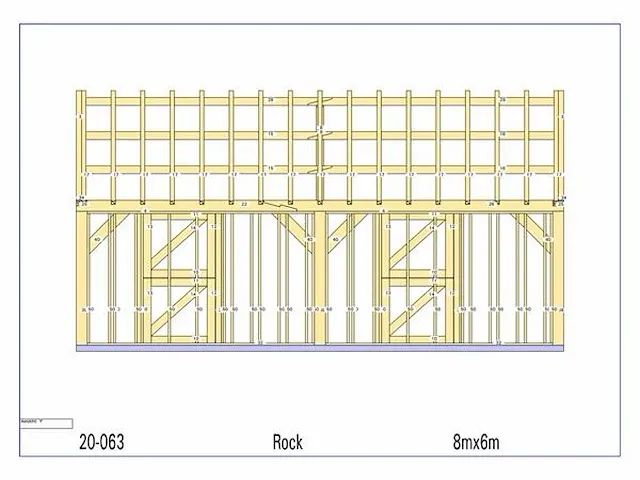 Eiken paardenstal 2 paarden 8x6 - afbeelding 8 van  23