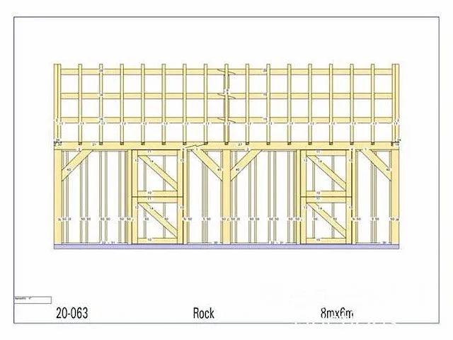 Eiken paardenstal 2 paarden 8x6 - afbeelding 23 van  23