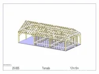 Eiken paardenstal 2 paarden met afdak 12x6 - afbeelding 19 van  25