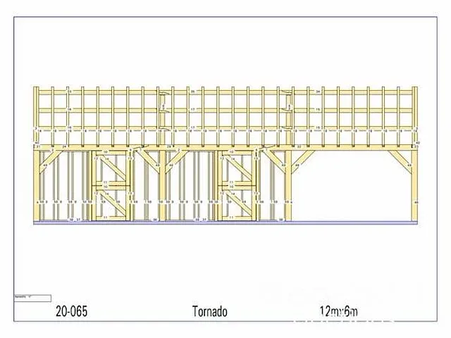 Eiken paardenstal 2 paarden met afdak 12x6 - afbeelding 25 van  25
