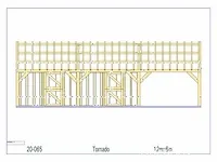 Eiken paardenstal 2 paarden met afdak 12x6 - afbeelding 25 van  25