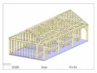 Eiken paardenstal 3 paarden 12x6 - afbeelding 12 van  23