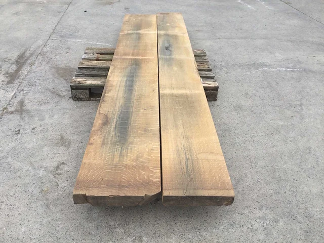 Eiken plateau 2900x730x65 - afbeelding 2 van  6