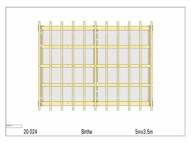Eiken poolhouse 5x3,5 - afbeelding 10 van  18