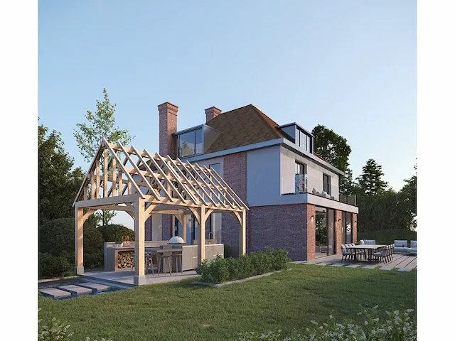 Eiken poolhouse 5x3,5 - afbeelding 1 van  18