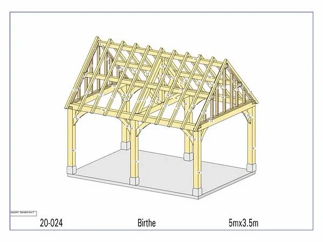 Eiken poolhouse 5x3,5 - afbeelding 3 van  18