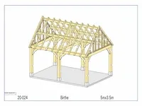 Eiken poolhouse 5x3,5 - afbeelding 3 van  18