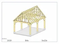 Eiken poolhouse 5x3,5 - afbeelding 5 van  18