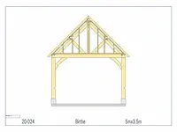 Eiken poolhouse 5x3,5 - afbeelding 6 van  18