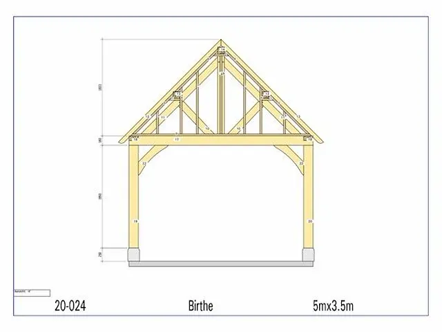 Eiken poolhouse 5x3,5 - afbeelding 7 van  18