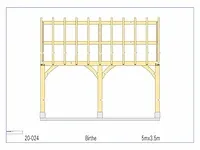 Eiken poolhouse 5x3,5 - afbeelding 8 van  18