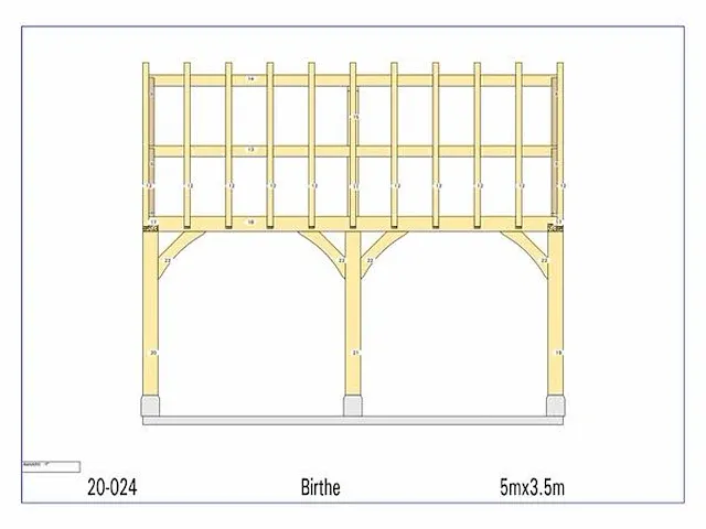 Eiken poolhouse 5x3,5 - afbeelding 9 van  18