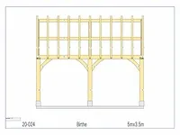 Eiken poolhouse 5x3,5 - afbeelding 9 van  18