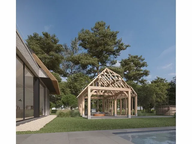 Eiken poolhouse 6x6 - afbeelding 1 van  24