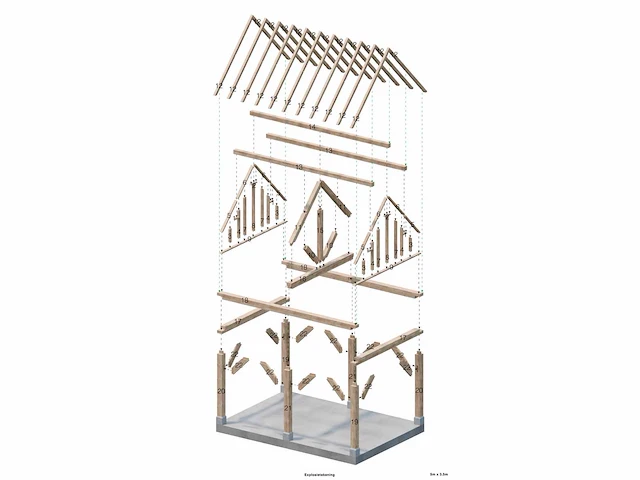 Eiken poolhouse - afbeelding 3 van  15