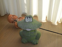 Eiken rond tafeltje, dienplateau, schilderij op doek - afbeelding 3 van  13