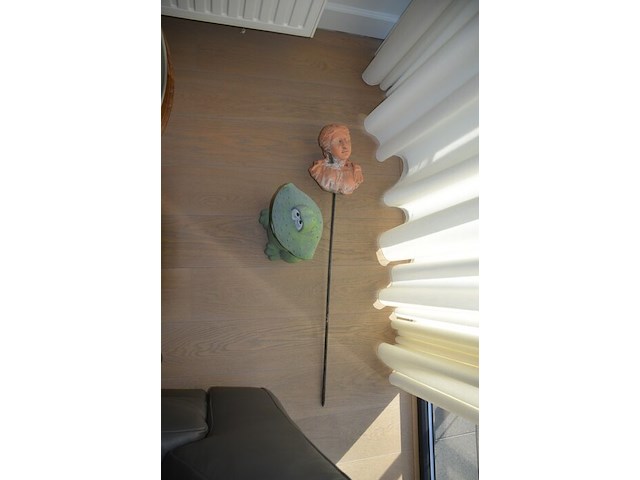 Eiken rond tafeltje, dienplateau, schilderij op doek - afbeelding 4 van  13