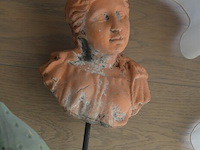 Eiken rond tafeltje, dienplateau, schilderij op doek - afbeelding 5 van  13