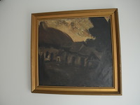 Eiken rond tafeltje, dienplateau, schilderij op doek - afbeelding 6 van  13