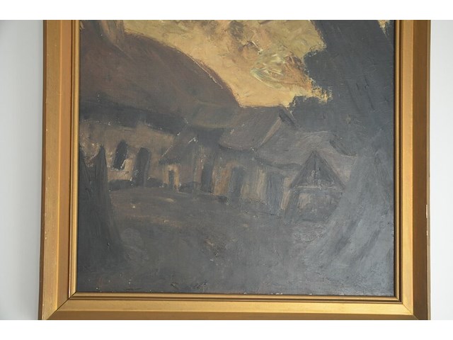 Eiken rond tafeltje, dienplateau, schilderij op doek - afbeelding 8 van  13