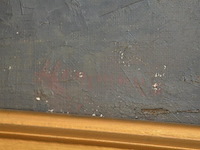 Eiken rond tafeltje, dienplateau, schilderij op doek - afbeelding 9 van  13