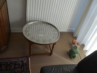 Eiken rond tafeltje, dienplateau, schilderij op doek - afbeelding 10 van  13