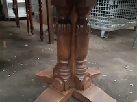 Eiken ronde tafel - afbeelding 2 van  3