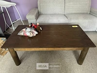 Eiken salontafel uitschuifbaar onderblad - afbeelding 1 van  4