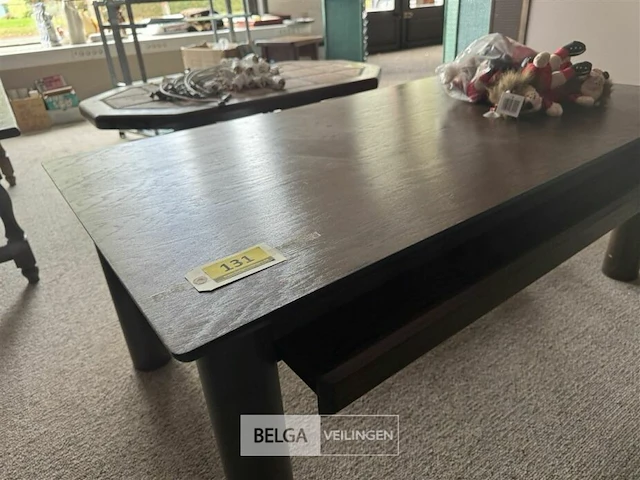 Eiken salontafel uitschuifbaar onderblad - afbeelding 2 van  4