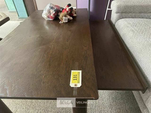 Eiken salontafel uitschuifbaar onderblad - afbeelding 4 van  4