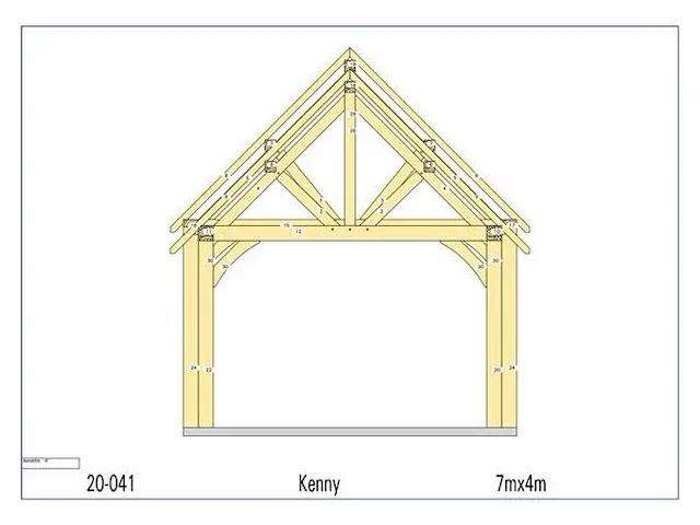 Eiken stal 7x4 - afbeelding 7 van  28