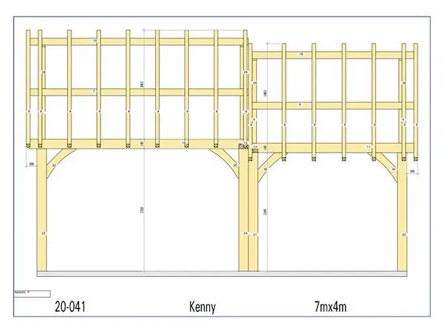 Eiken stal 7x4 - afbeelding 8 van  28