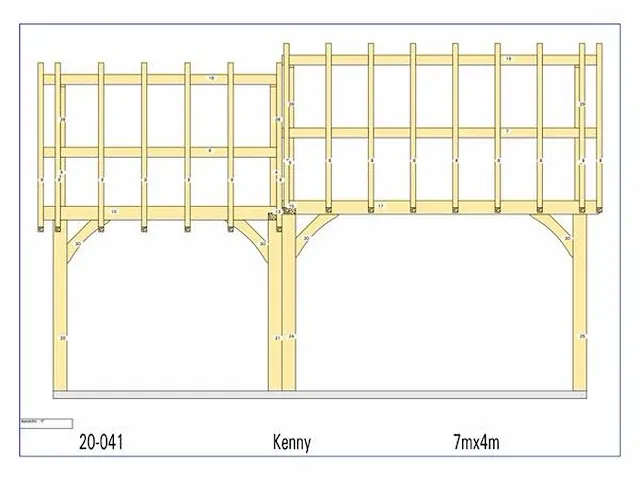 Eiken stal 7x4 - afbeelding 9 van  28