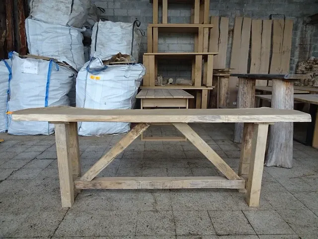 Eiken tafel - afbeelding 1 van  4