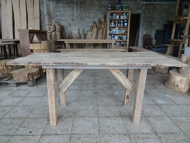 Eiken tafel - afbeelding 1 van  3