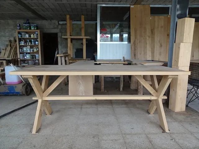 Eiken tafel - afbeelding 1 van  5