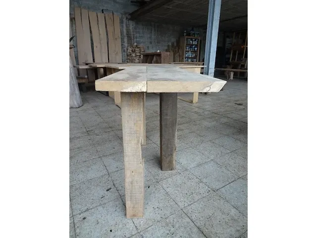Eiken tafel/bijzetmeubel - afbeelding 2 van  3