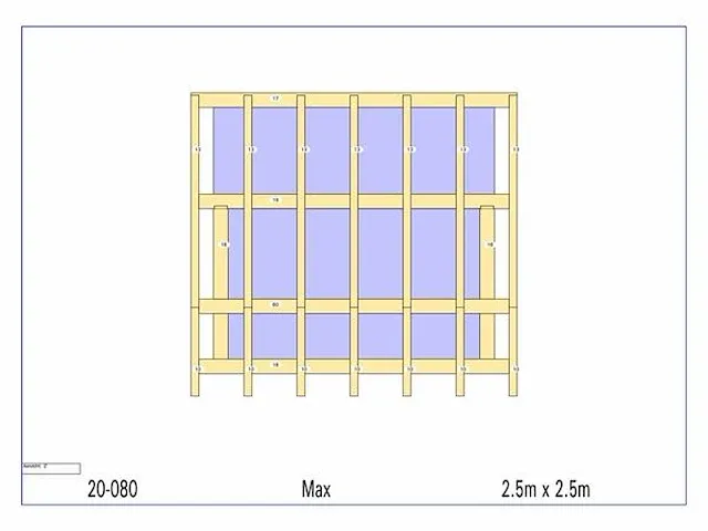Eiken terrasoverkapping 2,5x2,5 - afbeelding 10 van  19