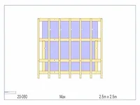Eiken terrasoverkapping 2,5x2,5 - afbeelding 10 van  19
