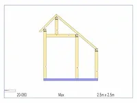 Eiken terrasoverkapping 2,5x2,5 - afbeelding 6 van  19