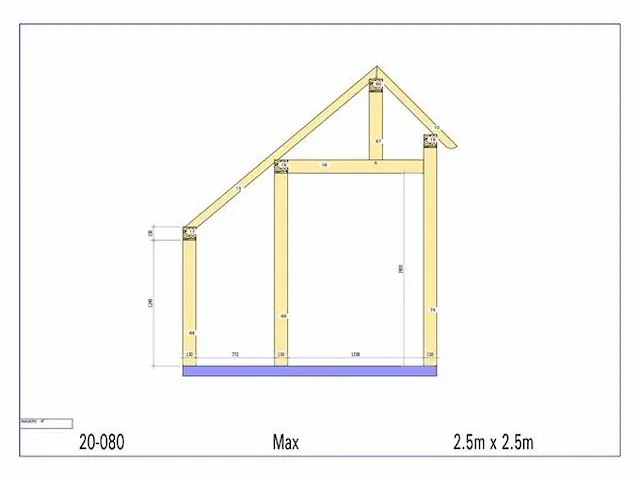 Eiken terrasoverkapping 2,5x2,5 - afbeelding 7 van  19