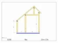 Eiken terrasoverkapping 2,5x2,5 - afbeelding 7 van  19