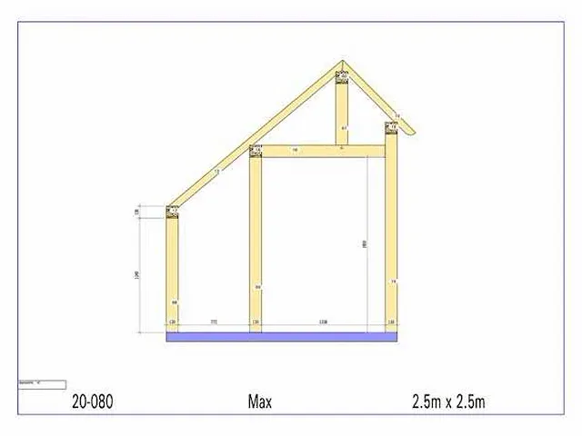 Eiken terrasoverkapping 2,5x2,5 - afbeelding 17 van  19